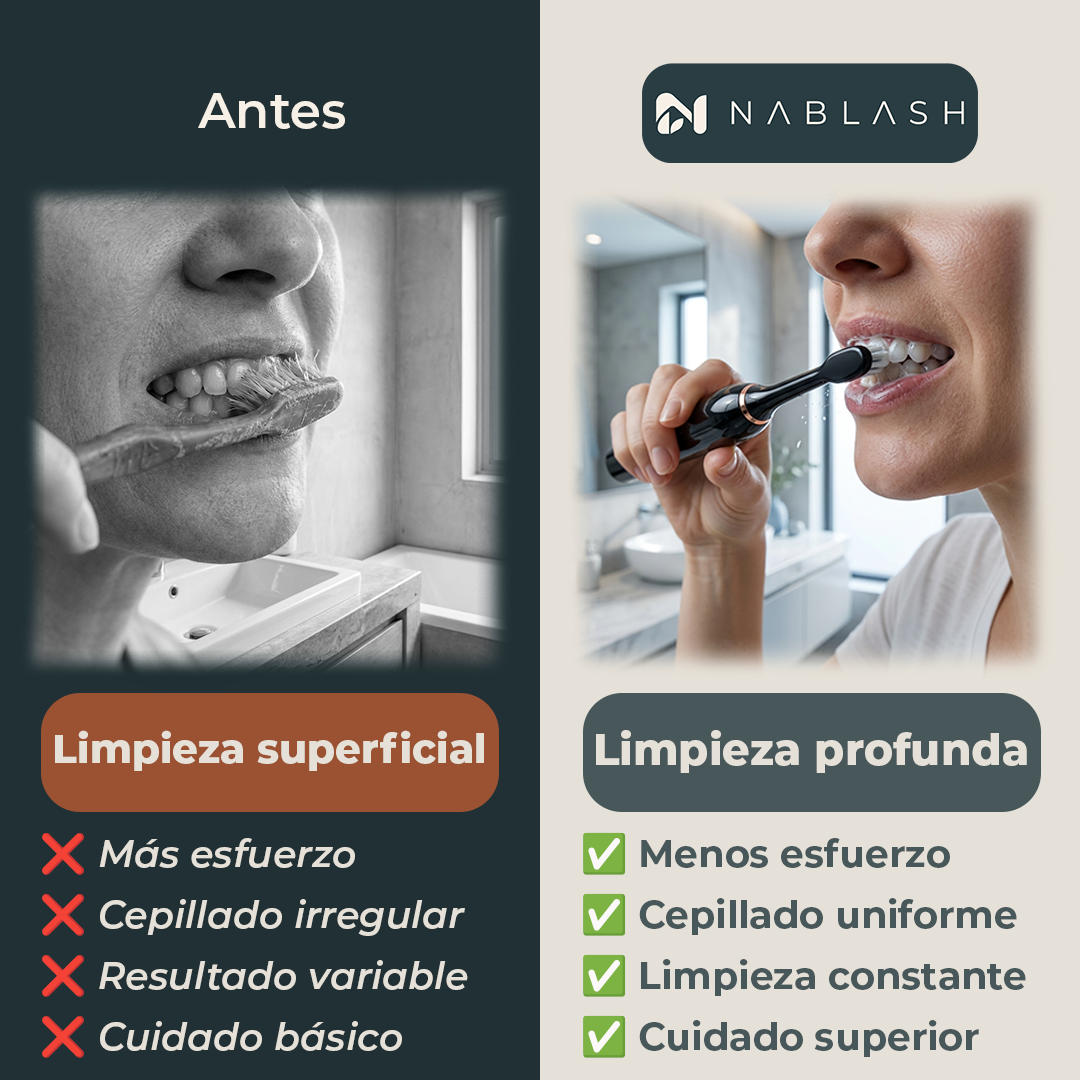 Cepillo dental eléctrico sónico con 6 intensidades