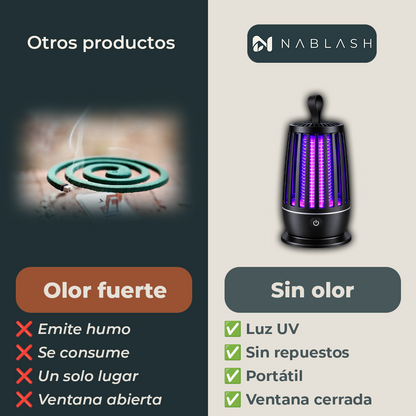 Lámpara antimosquitos con luz ultravioleta