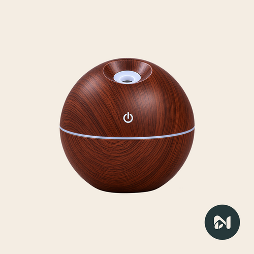 Humidificador difusor de aromas con luz LED