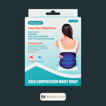 Faja lumbar ajustable con gel de frío y calor