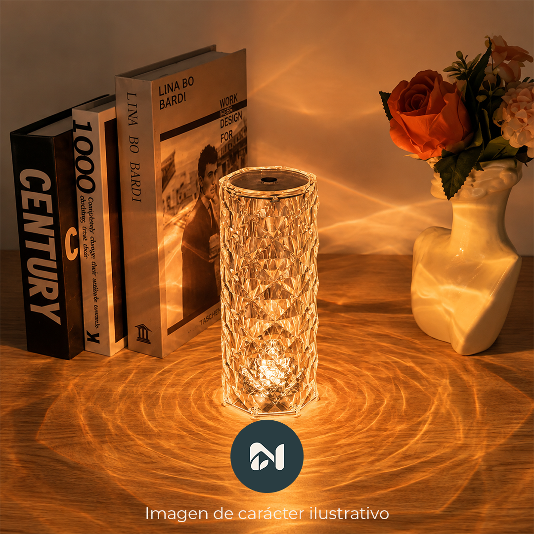 Lámpara de Cristal Diamante RGB con Control Remoto - ambiente