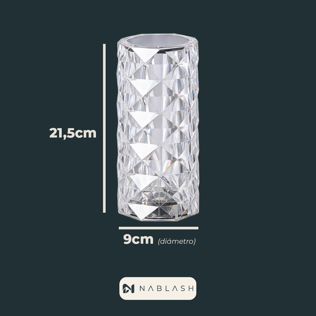 Lámpara de Cristal Diamante RGB con Control Remoto - portada