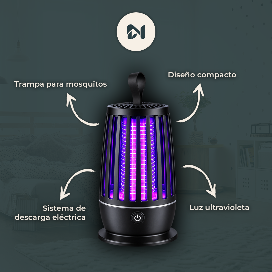 Lámpara Mata Mosquitos con Luz Ultravioleta - detalles