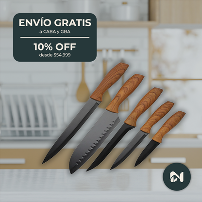 Set de 5 Cuchillos de Cocina - portada