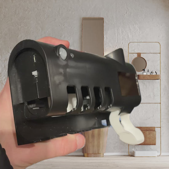 Dispenser de Pasta Dental con Luz UV Sanitizadora - video demostrativo