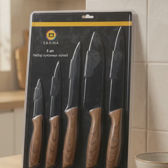 Set de 5 Cuchillos de Cocina - video del producto