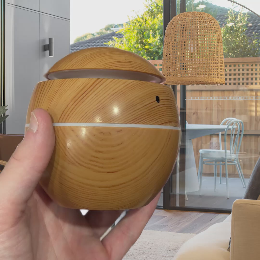 Humidificador Difusor de Aromas con Luz LED - video del producto